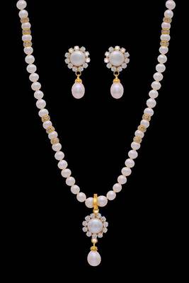 Natural Pearls Earls Set From Hyderabad  1