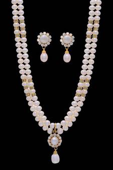 Natural Pearls Double String Set From Hyderabad 