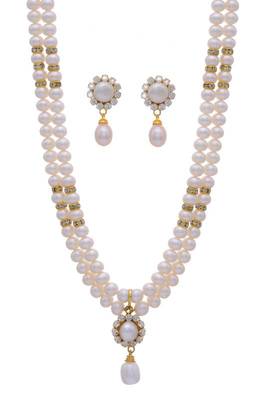 Natural Pearls Double String Set From Hyderabad  2