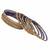 Thread Work With Gold Plating Blue Color Glass Stone Bangle Size: 2.10