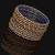 Thread Work With Gold Plating Blue Color Glass Stone Bangle Size: 2.10