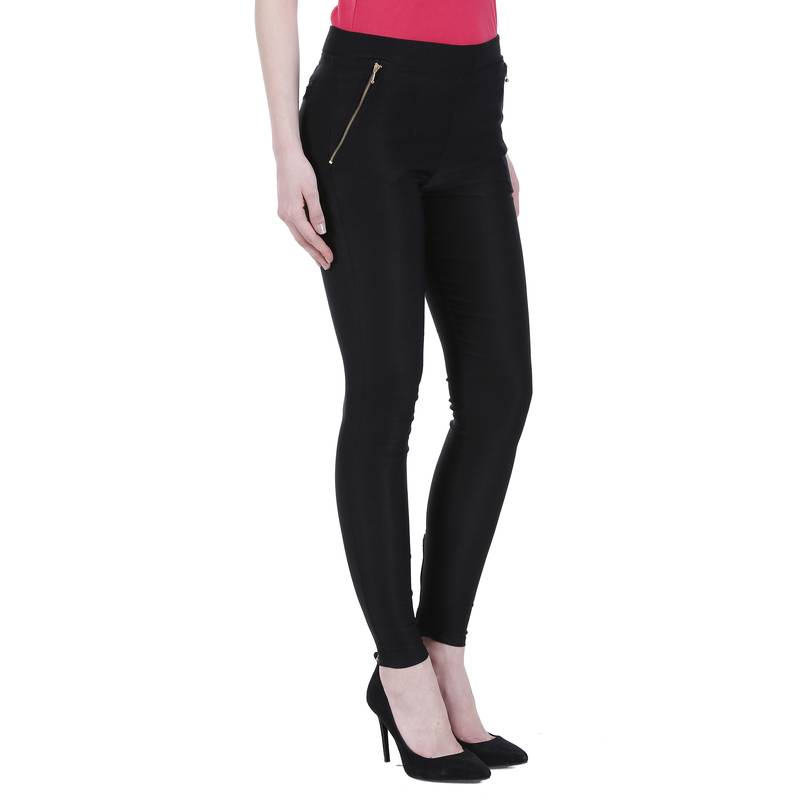 Multicolor cotton_poly stitched leggings