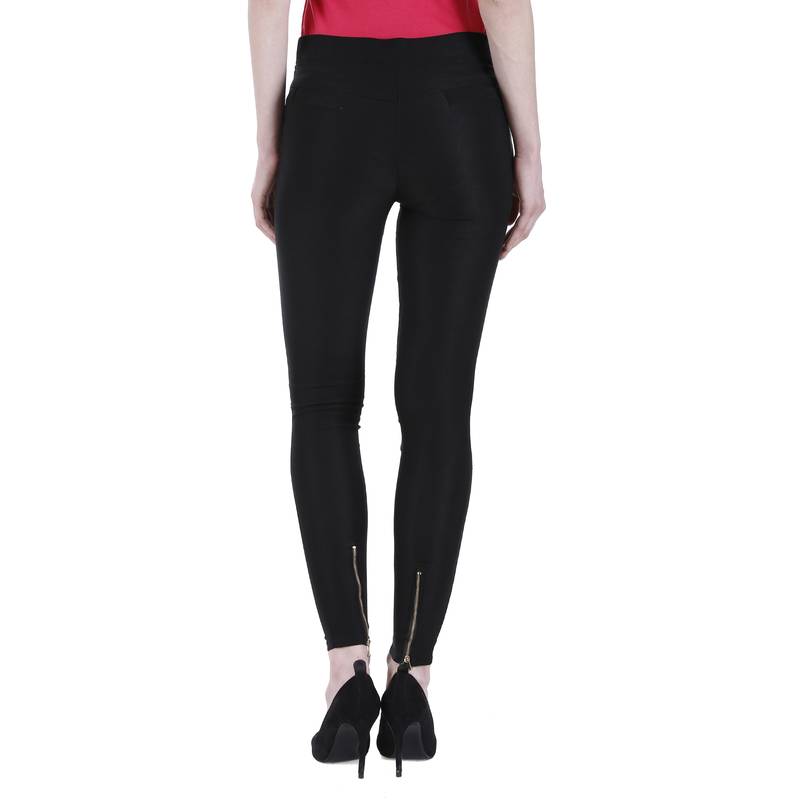 Multicolor cotton_poly stitched leggings