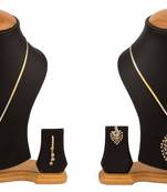 Amercan Diamond Pendant Necklace Set Combo for Women & Girls