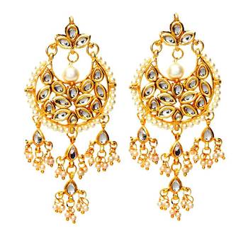 The Kundan Clove Danglers with hangings 1
