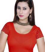 Cherry solid  stretch stitched blouse