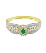 Emerald Green CZ AD American Diamond Kada -