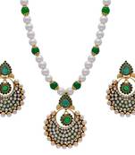 Antique Pendant Set With Shell Pearls