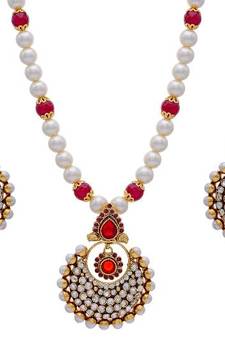 Antique Pendant Set With Shell Pearls