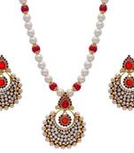 Antique Pendant Set With Shell Pearls