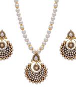 Antique Pendant Set With Shell Pearls