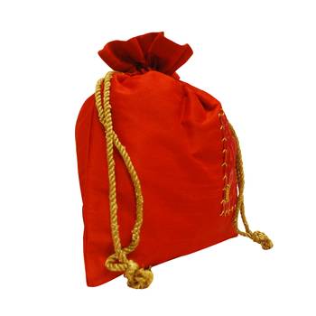 Orange & Red Ikat Potli 2