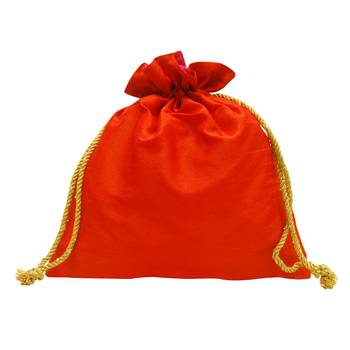 Orange & Red Ikat Potli 3