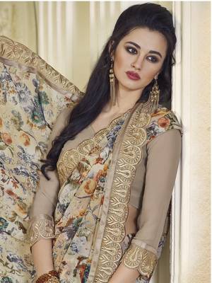 Multicolor Floral Printed Georgette Saree With Blouse 2
