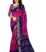 Multicolor hand woven art silk sarees saree with blouse