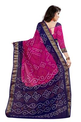Multicolor hand woven art silk sarees saree with blouse 2