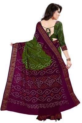Multicolor hand woven art silk sarees saree with blouse 2