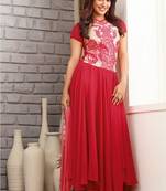 Stunning neha sharma in amazing red colored salwar kameez