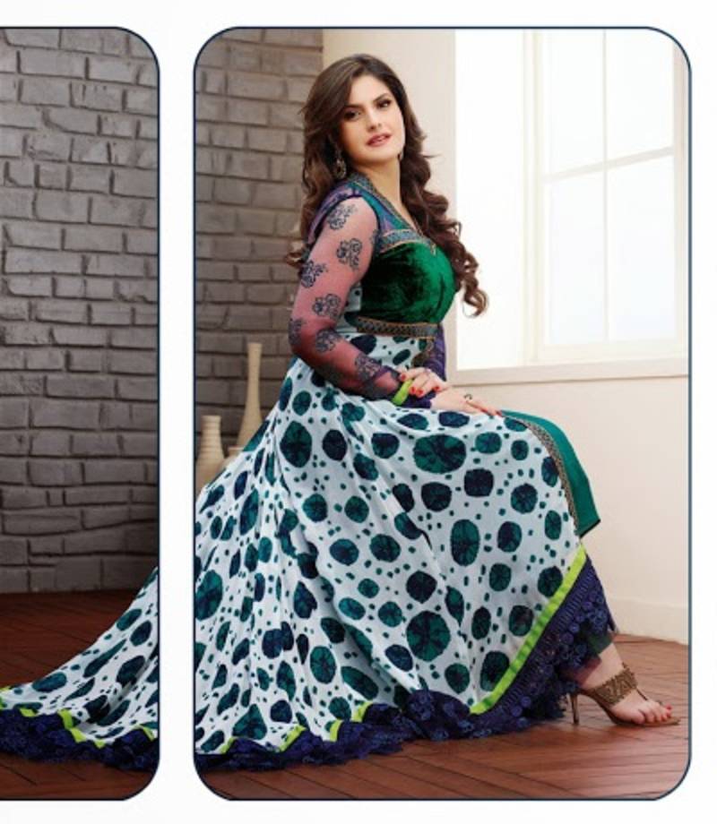 Zarin Khan in designer party wear fabulous salwar kameez
