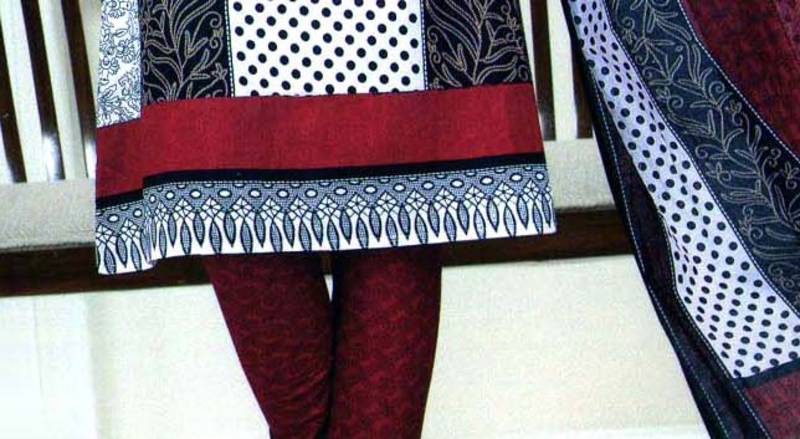 Cotton Designer Printed Dress Material - ASG8101DM