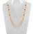 M4u Fashion Four Line Antique Golden Chain Long Necklace