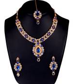 Blue diamond necklace-sets