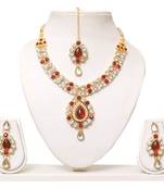 Red diamond necklace-sets