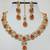 Orange diamond necklace-sets
