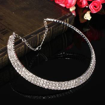 Silver diamond necklaces 1