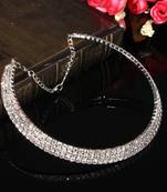 Silver diamond necklaces