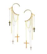 Crosses Ear Cuff Pair