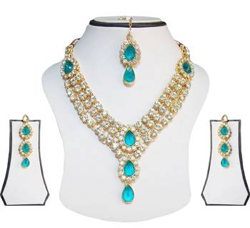 Blue diamond necklace-sets 1