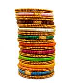 Stylish and Elegant Multicolor Silk thread bangl (29 PCS)