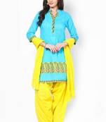 Yellow Solid Patiala Salwar With Dupatta (Top not available)