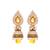 Aashiqui Yellow Brass Fashion Fancy Pearl Jhumki Earrings for Girls Women