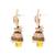 Aashiqui Yellow Brass Fashion Fancy Pearl Jhumki Earrings for Girls Women