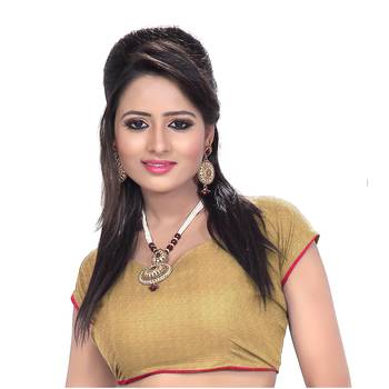 Orange Embroidered Chiffon Saree With Blouse 2