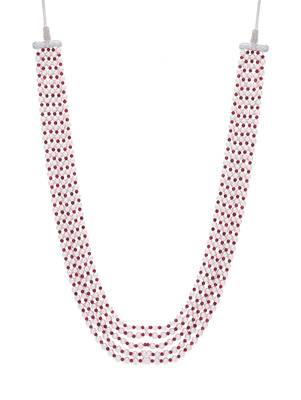 Red Onyx Gemstone And Pearl Necklace 3