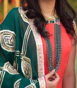 Emerald Green Multistrand Sabyasachi Necklace