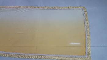 Yellow embroidered georgette saree with blouse 2