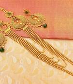 Gorgeous Green Kemp Layer Necklace Set