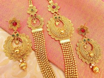 Mesmerizing Multicolor  Kemp Layer Necklace Set 2