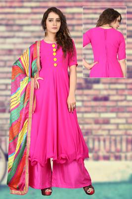 Rani printed Faux Georgette UnStitched Dress Material 1