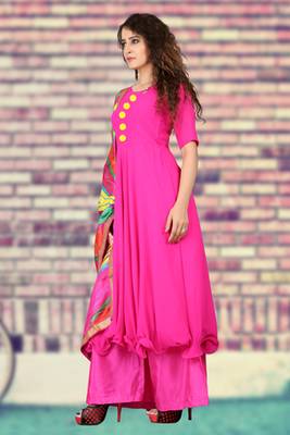 Rani printed Faux Georgette UnStitched Dress Material 3