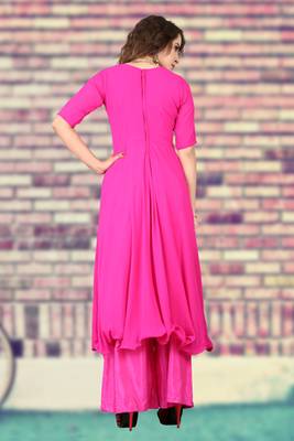 Rani printed Faux Georgette UnStitched Dress Material 4