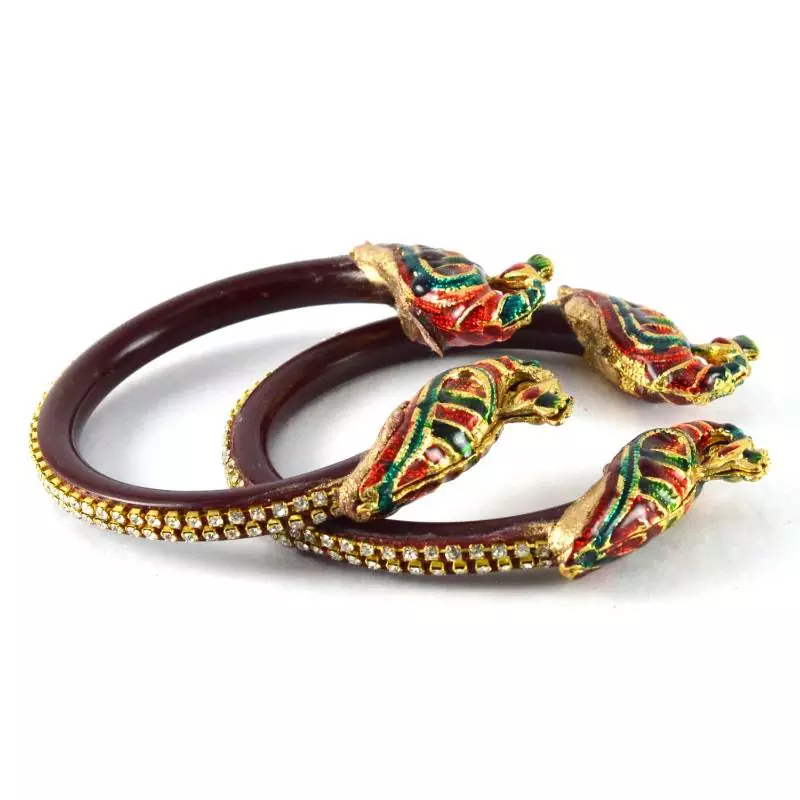 Designer Bangles Colour Maroon