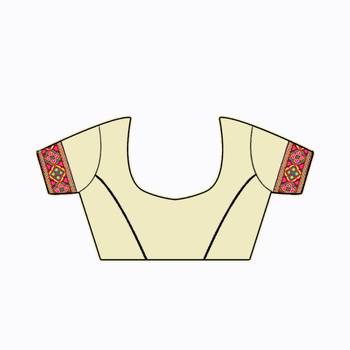 pink embroidered georgette saree With Blouse 3
