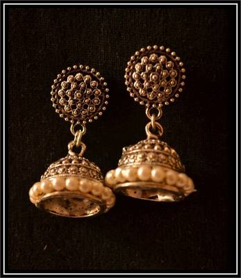 Pearl Handcrafted Semi-Precious Bead Earrings 1