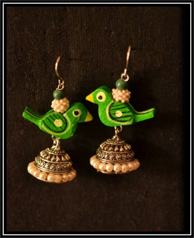 Pearl Handcrafted Semi-Precious Bead Earrings