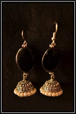 Pearl Handcrafted Semi-Precious Bead Earrings 2